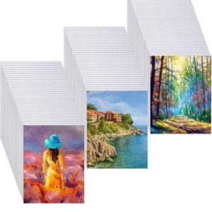 A set of three cards and one card with a picture.