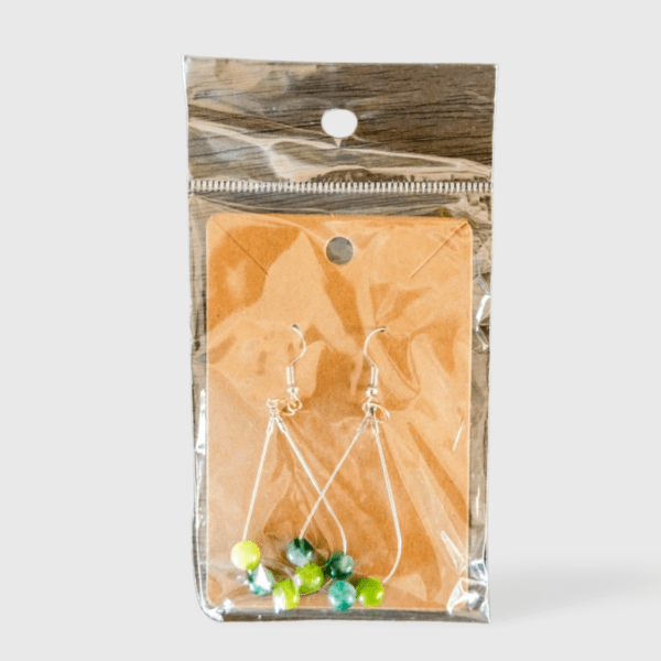 A bag of plastic with some beads in it