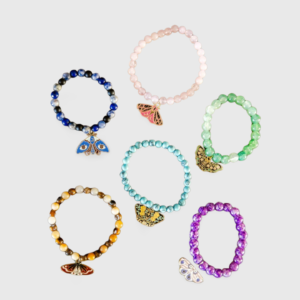 A group of bracelets that are all different colors.