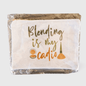 A napkin that says blending is my cardio.